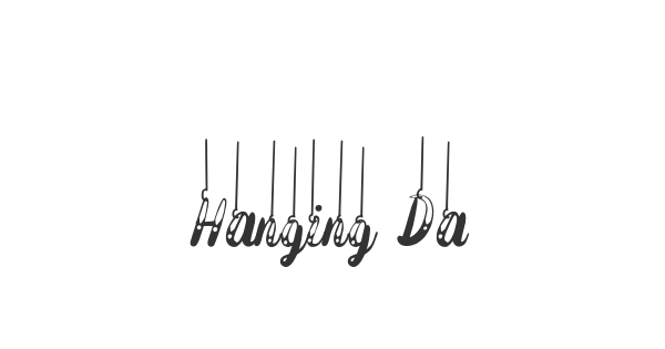 Hanging Darling font thumb